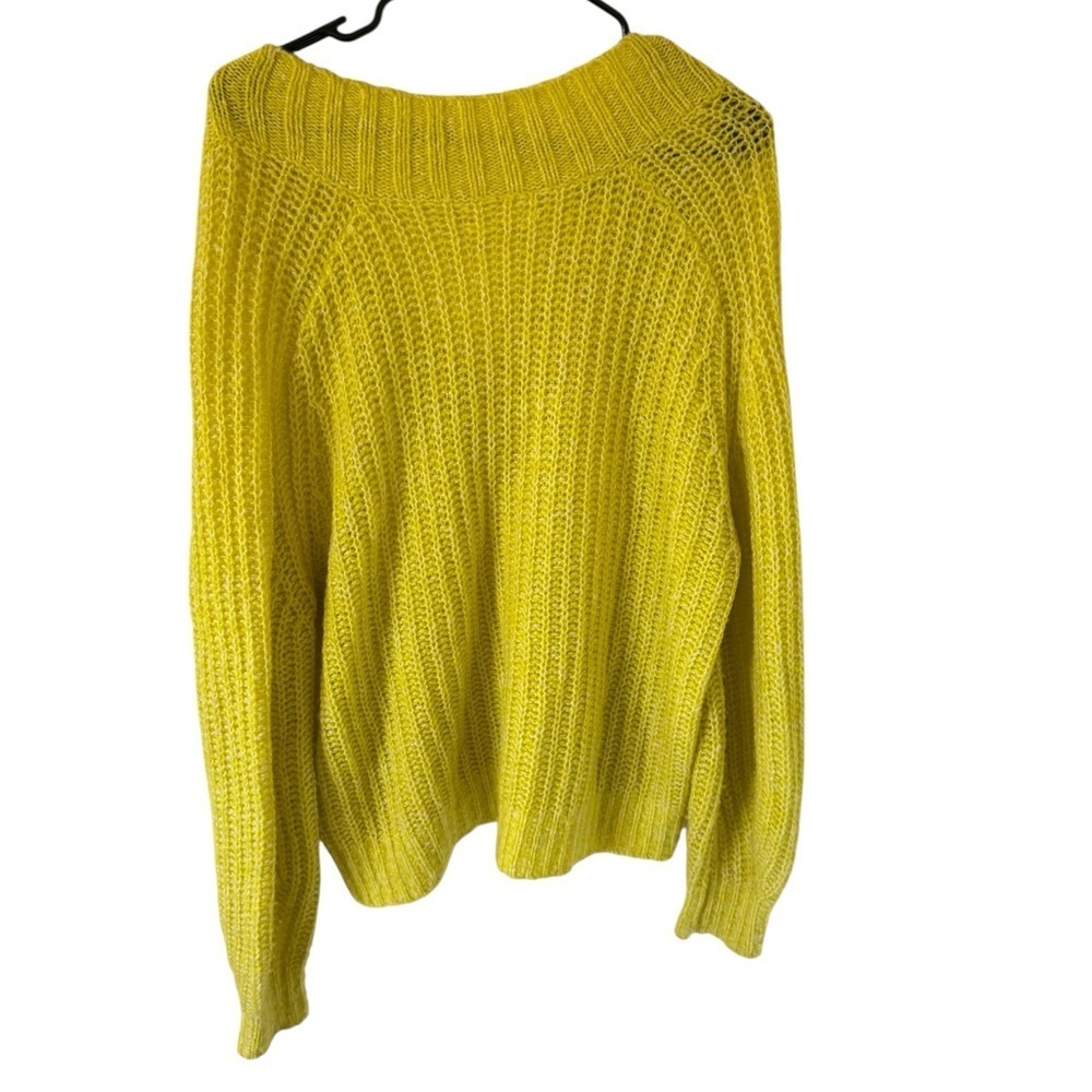 Anthropologie Honore Wool Blend Neon Knit Sweater - Picture 6 of 6